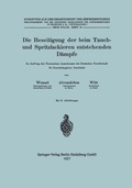 Cover: Die Beseitigung der beim Tauch- und Spritzlackieren entstehenden D&auml;mpfe - Springer