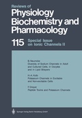 Cover: Special Issue on Ionic Channels II - Springer