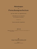Cover: Mitteilungen &uuml;ber Forschungsarbeiten auf dem Gebiete des Ingenieurwesens - Springer