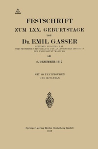 Abbildung von: Festschrift Zum LXX. Geburtstage - Springer