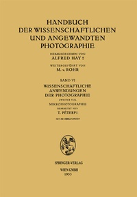 Abbildung von: Wissenschaftliche Anwendungen der Photographie - Springer