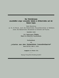 Cover: Das Veterin&auml;rwesen einschlie&szlig;lich einiger verwandter Gebiete in Britisch-Indien und der Kolonie Ceylon - Springer