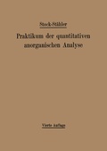 Cover: Praktikum der quantitativen anorganischen Analyse - Springer