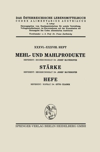 Abbildung von: Mehl- und Mahlprodukte. Stärke. Hefe - Springer
