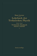 Cover: Technische Mechanik starrer Gebilde - Springer