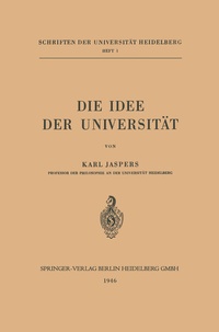 Abbildung von: Die Idee der Universität - Springer