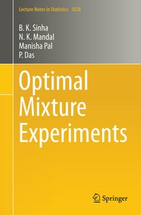 Enlarge image Cover: Optimal Mixture Experiments - Springer