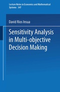 Cover: Sensitivity Analysis in Multi-objective Decision Making - Springer
