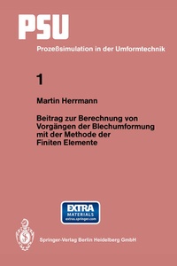 Enlarge image Cover: Beitrag zur Berechnung von Vorgängen der Blechumformung mit der Methode der Finiten Elemente - Springer