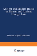 Cover: Ancient and Modern Books on Roman and Ancient Foreign Law - Springer