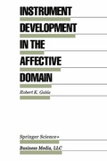 Cover: Instrument Development in the Affective Domain - Springer