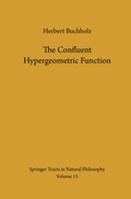 Cover: The Confluent Hypergeometric Function - Springer