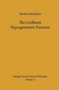 Enlarge image Cover: The Confluent Hypergeometric Function - Springer