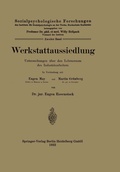 Cover: Werkstattaussiedlung - Springer