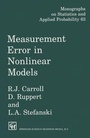 Cover: Measurement Error in Nonlinear Models - Chapman & Hall/CRC