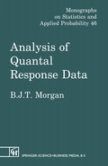 Cover: Analysis of Quantal Response Data - Chapman and Hall