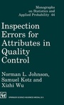 Cover: Inspection Errors for Attributes in Quality Control - Chapman & Hall/CRC