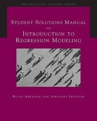 Enlarge image Cover: Student Solutions Manual for Abraham/Ledolter's Introduction to Regression Modeling - Brooks/Cole