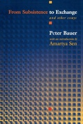 Cover: From Subsistence to Exchange and Other Essays - Princeton University Press