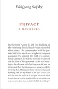 Cover: Privacy - Princeton University Press