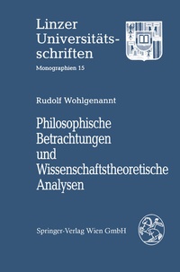 Abbildung von: Philosophische Betrachtungen und Wissenschaftstheoretische Analysen - Springer