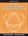 Cover: Explorations in College Algebra and Trigonometry Using the TI 83/83 Plus/84 Plus/86 - Brooks/Cole