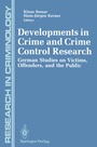 Cover: Developments in Crime and Crime Control Research - Springer