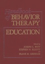 Cover: Handbook of Behavior Therapy in Education - Springer