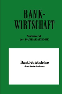 Abbildung von: Bankbetriebslehre - Springer Gabler
