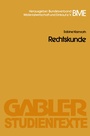 Cover: Rechtskunde - Springer Gabler