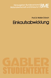 Abbildung von: Einkaufsabwicklung - Springer Gabler