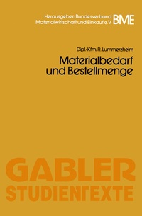 Abbildung von: Materialbedarf und Bestellmenge - Springer Gabler