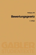 Cover: Bewertungsgesetz - Springer Gabler