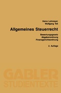 Cover: Allgemeines Steuerrecht - Springer Gabler