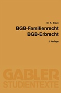 Cover: BGB - Familienrecht, BGB - Erbrecht - Springer Gabler