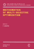Cover: Mathematics of Multi Objective Optimization - Springer