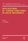 Cover: Applications of Tensor Functions in Solid Mechanics - Springer