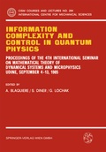 Cover: Information Complexity and Control in Quantum Physics - Springer