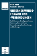 Cover: Unternehmungsformen und -verbindungen - Springer Gabler