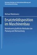 Cover: Ersatzteildisposition im Maschinenbau - Springer Gabler