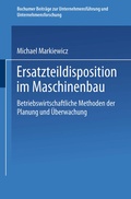 Cover: Ersatzteildisposition im Maschinenbau - Springer Gabler