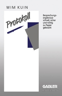 Enlarge image Cover: Protokoll - Springer Gabler