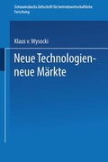 Cover: Neue Technologien - neue M&auml;rkte - Springer Gabler