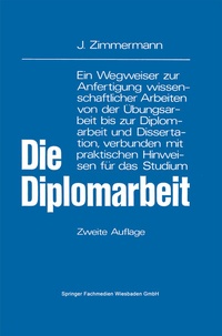 Enlarge image Cover: Die Diplomarbeit - Springer Gabler