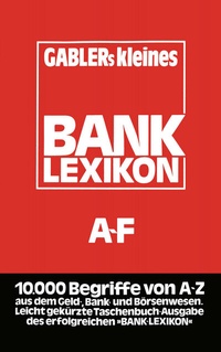 Abbildung von: Gablers Kleines Bank Lexikon - Springer Gabler