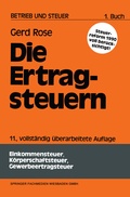 Cover: Die Ertragsteuern - Springer Gabler