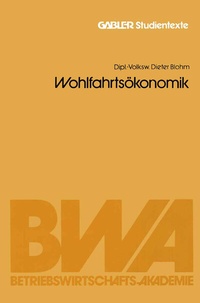 Abbildung von: Wohlfahrtsökonomik - Springer Gabler
