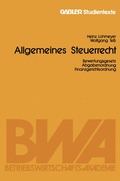 Cover: Allgemeines Steuerrecht - Springer Gabler