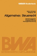 Cover: Allgemeines Steuerrecht - Springer Gabler