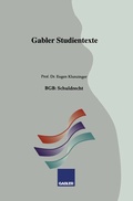 Cover: BGB: Grundlagen - Springer Gabler